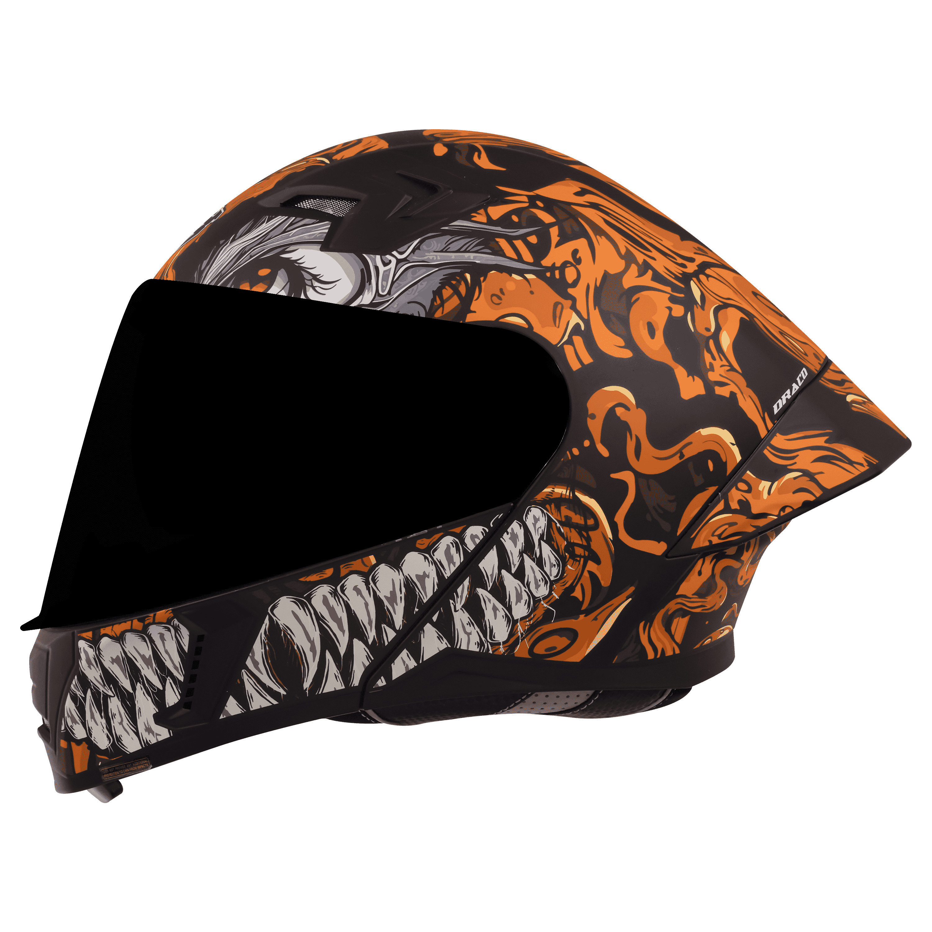 SBA-20 DRACO GLOSSY BLACK WITH ORANGE